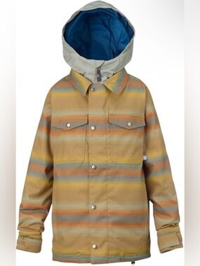 Burton Kids' Uproar Jacket Beach Stripe Snowboard